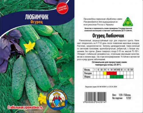 Огурец ЛЮБИМЧИК